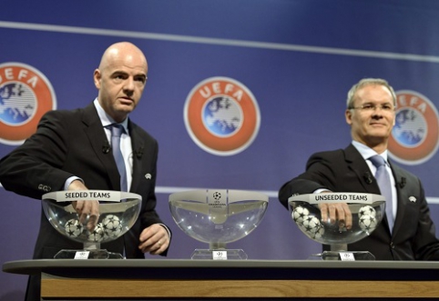 Draws the UEFA Champions League final qualifying round letters