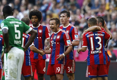 "Bayern" humbled "Werder" by eleven, "Borussia" lost again.