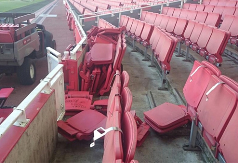 "After Turkish Fans' Visit, "Emirates" Stadium Damaged"