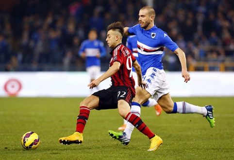 In Italy - the equal fight between "Sampdoria" and "Milan"