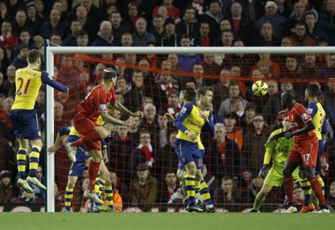 "Liverpool" snatched a draw against "Arsenal" in the seventh minute of added time (VIDEO)