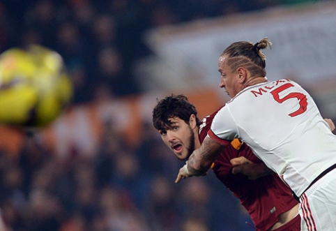 In the Italian Championship - "Roma" and "Milan" draw in English.