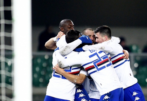 "Sampdoria" rejoiced at the victory in "Serie A"