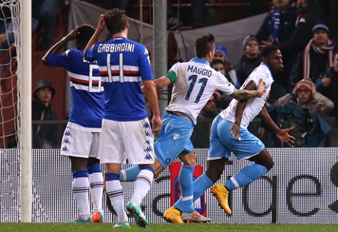 "Napoli" saved in the tenth minute against "Sampdoria" (VIDEO)