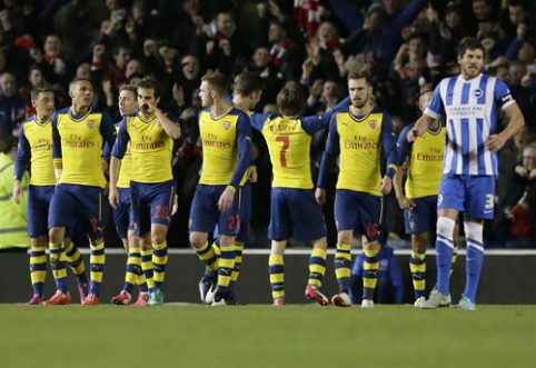 "Arsenal" crushed "Brighton" away and reached the eighth-finals of the FA Cup (VIDEO)