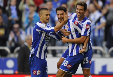 "Deportivo" defeated "Eibar" footballers on their home ground (VIDEO)