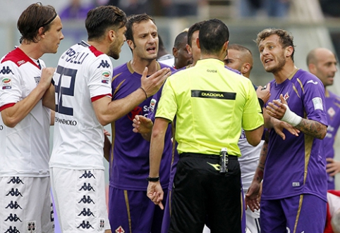 "Lazio" played a draw, "Fiorentina" lost at home to "Cagliari", and "Napoli" defeated "Sampdoria"