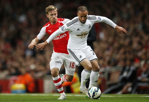 "Premier" league - "Swansea" upsets "Arsenal" footballers (VIDEO)