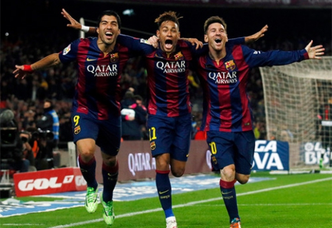 Following in the footsteps of the famous lineup. The powerful "Barcelona" attacking trio.