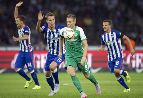 "Bundesliga": "Hertha" and "Werder" eleventh division parted ways peacefully