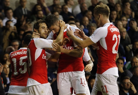 "Arsenal" eliminated "Tottenham" from the English League Cup (VIDEO)