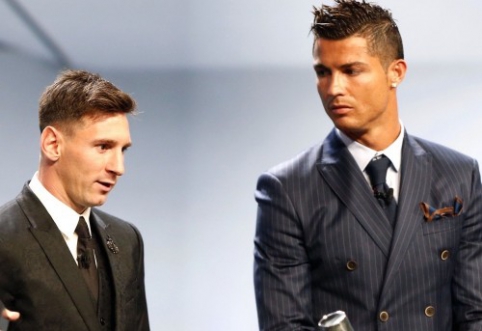 In the game FIFA 16, L. Messi's rating is higher than C. Ronaldo's.