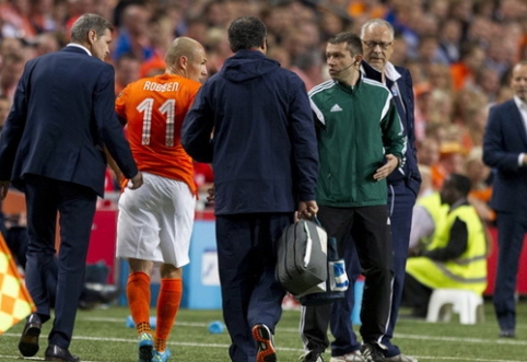 A. Robben fell out of formation for a month