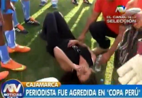 Journalist beaten during Peru Cup match, meeting interrupted (VIDEO)