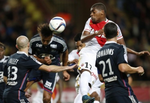 "Monaco" and "Lyon" match ended in a draw