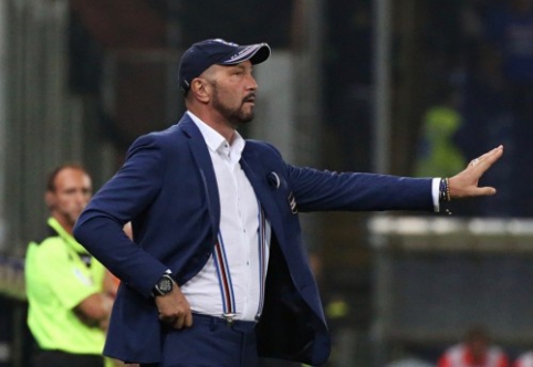 Parted ways with their coach and "Sampdoria"