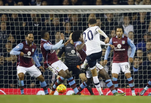 "Tottenham" party of greater effort celebrated victory against "Aston Villa" (VIDEO)