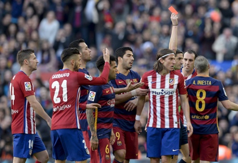 "Atletico" loses to "Barca" receiving two red cards (VIDEO)