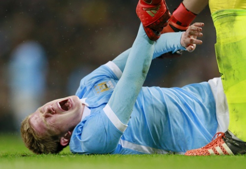 "Man City" leader K. De Bruyne will be out for about two months (VIDEO)