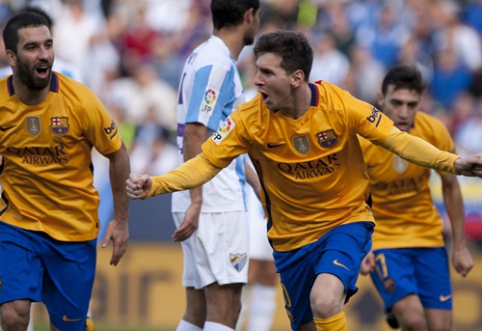 "Barca" defeated "Malaga" after a tough fight, "Villarreal" continues to gather points (VIDEO)