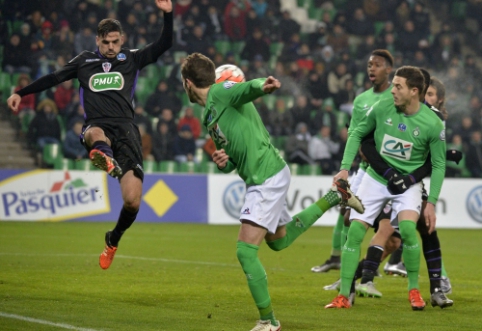 "Saint-Etienne" snatched victory from "AC Ajaccio" at the end of extra time.