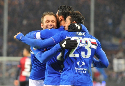 In English, the title would be: "Five goals and Sampdoria triumph in Genoa derby (VIDEO)"