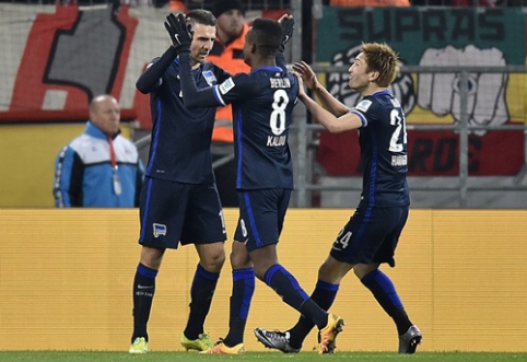 "Hertha" in third place returns to the path of victories in Germany (VIDEO)