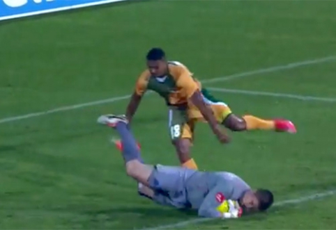 During the championship - the goalkeeper from Belgium's tricks (VIDEO)