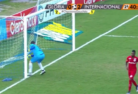 In the Brazilian league - an incredible goalkeeper defense (VIDEO)