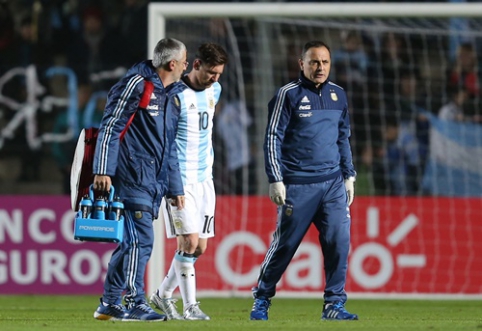 In victorious matches of the Argentine national team - L. Messi injury (VIDEO)