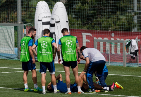 During training, C. Ronaldo suffered an injury (VIDEO)