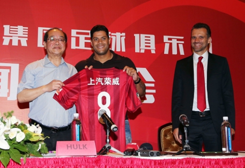 Official: Hulk moves to China for a record sum in Asian football.