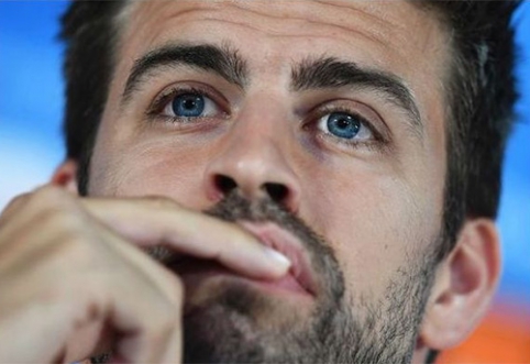 G. Pique once again "patrols" Madrid's "Real" club