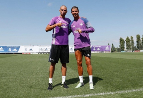 C. Ronaldo returned to "Real" training