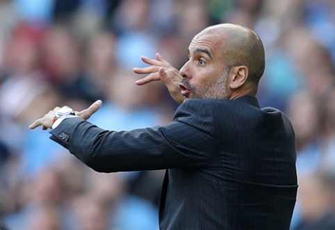 P. Guardiola's curse word slipped out at the press conference