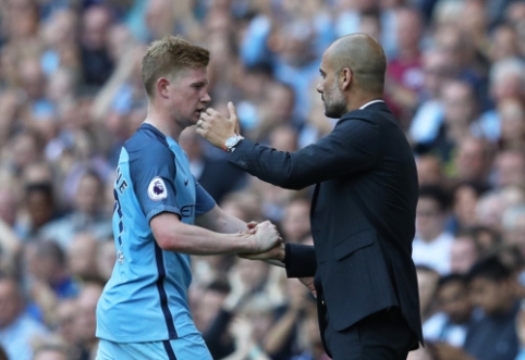 P. Guardiola: De Bruyne is only worse than Messi