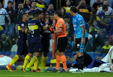 C.Tevez caused a scandal - cut the referee