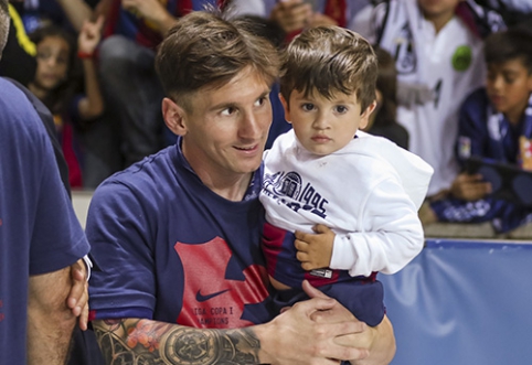 "Barcelona" invited children to training sessions with L. Messi's sons