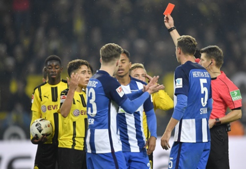 "Borussia" played a draw with "Hertha" at home (VIDEO)