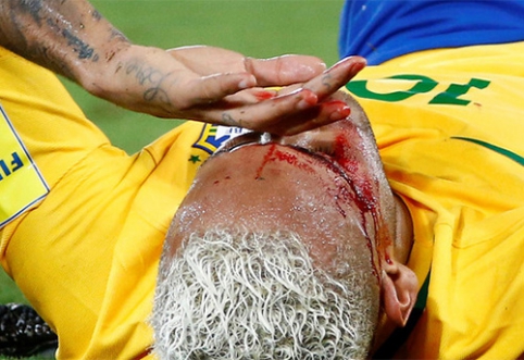 Neymar tried to "pierce" the opponent and ended up covered in blood (VIDEO)