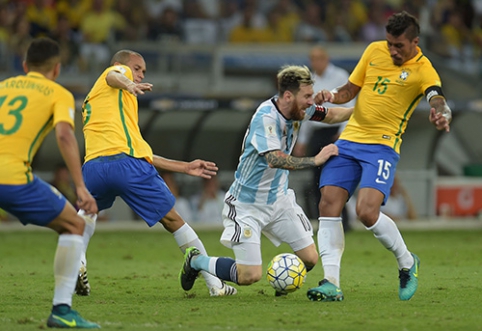 Brazilian players crushed Argentina with L.Messi