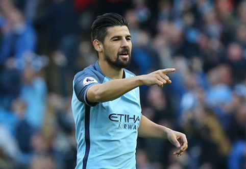 "Man City" forward Nolito spits at a begging mother