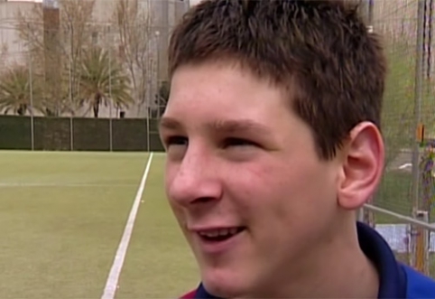 "Barcelona" released episodes of young L. Messi's game (VIDEO)