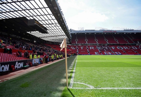 A fire breaks out at "Old Trafford" stadium.