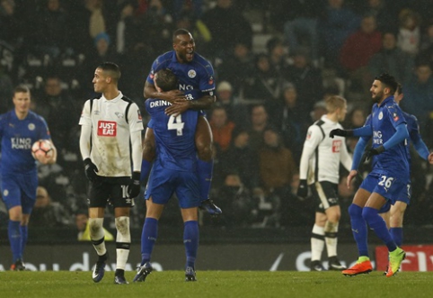 FA Cup: "Leicester" snatch extra-time win at the end of the game (VIDEO)