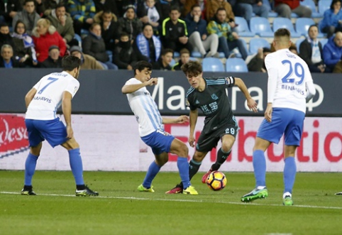 "Real Sociedad" exceeds "Malaga" away from home (VIDEO)