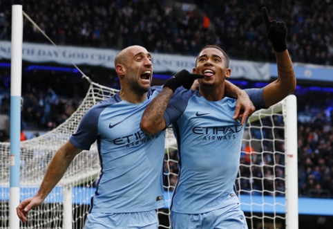 G. Jesus' double leads "Man City" to victory, "Man Utd" crushes struggling "Leicester" (VIDEO)