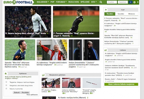 The portal "EuroFootball.com" presents innovations