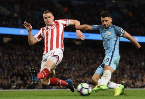 In the only "Premier" league match - "Man City" and "Stoke" draw (VIDEO)