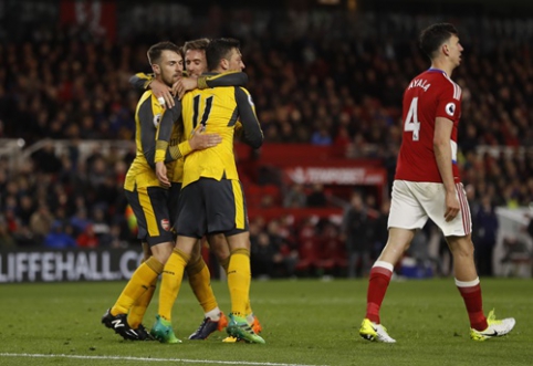 "Arsenal" defeated "Middlesbrough" after a fierce battle (VIDEO)